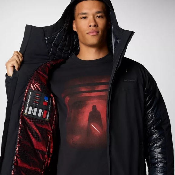 Columbia Black Performance Jacket with Water-Resistant Shell and High Collar - Picture 1 of 10